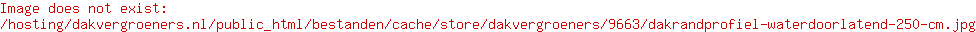 Wasserdurchlässiges Dachrandprofil